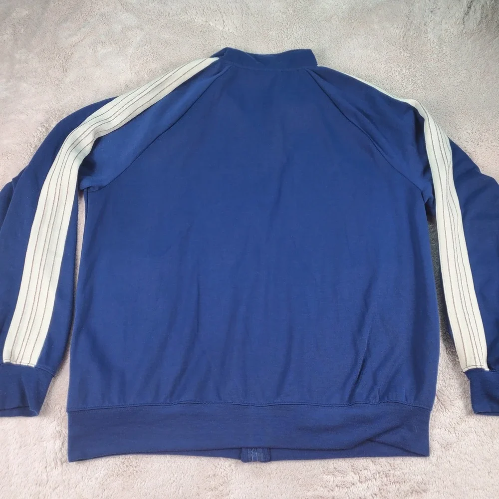 Disney World 50th Anniversary Track Jacket Blue Rose Gold Foil Large